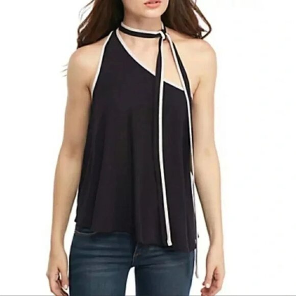 Free People Top Youre The One Shoulder Tie Strap Sleeveless NWT - Picture 4 of 13